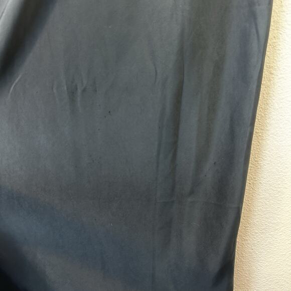 Old Navy Satin Maxi Skirt SZ 2X Black Pull On Side Slit Whimsigoth Y2K Fairy - Picture 7 of 10